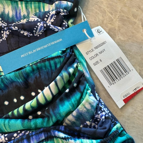 NWT‎ Bleu Rod Beattie Sun Sea and Sand Bandeau One-Piece Size 8 - Picture 4 of 7